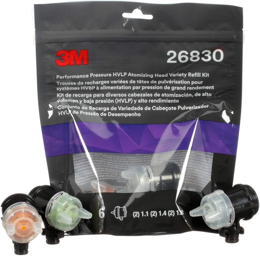 image3M Performance Gravity HVLP Atomizing Head Refill Kit 26714 Size 14 Orange for use Performance Spray Gun PPS 20 Paint Cups 5 PackFeed Type Pressure