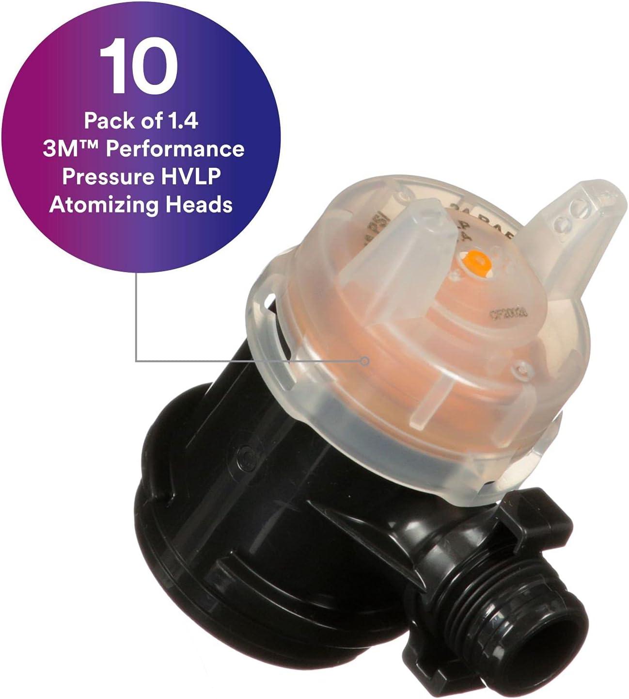 image3M Performance Gravity HVLP Atomizing Head Refill Kit 26714 Size 14 Orange for use Performance Spray Gun PPS 20 Paint Cups 5 PackFeed Type Pressure