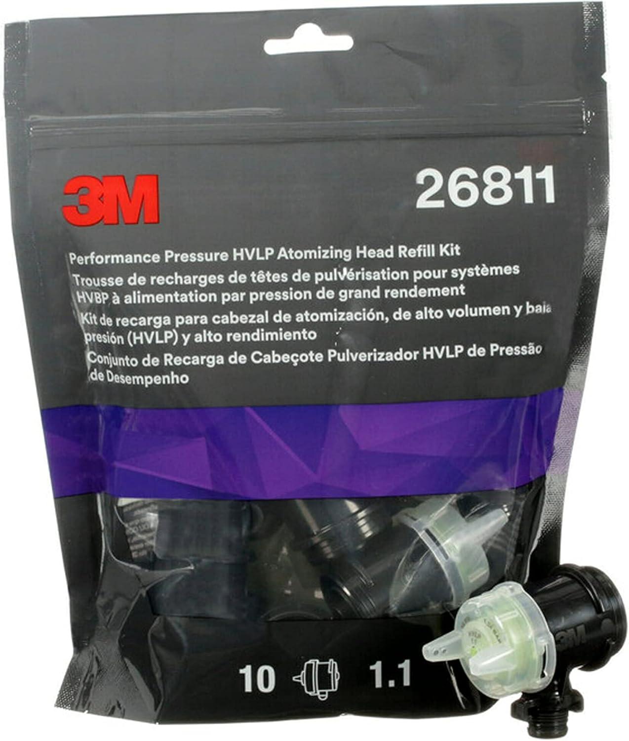 image3M Performance Gravity HVLP Atomizing Head Refill Kit 26714 Size 14 Orange for use Performance Spray Gun PPS 20 Paint Cups 5 PackFeed Type Pressure