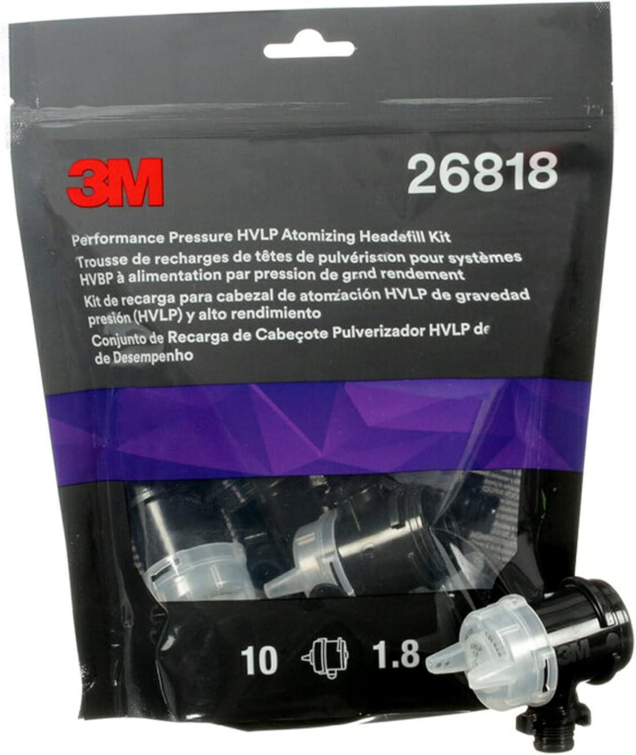 image3M Performance Gravity HVLP Atomizing Head Refill Kit 26714 Size 14 Orange for use Performance Spray Gun PPS 20 Paint Cups 5 PackFeed Type Pressure
