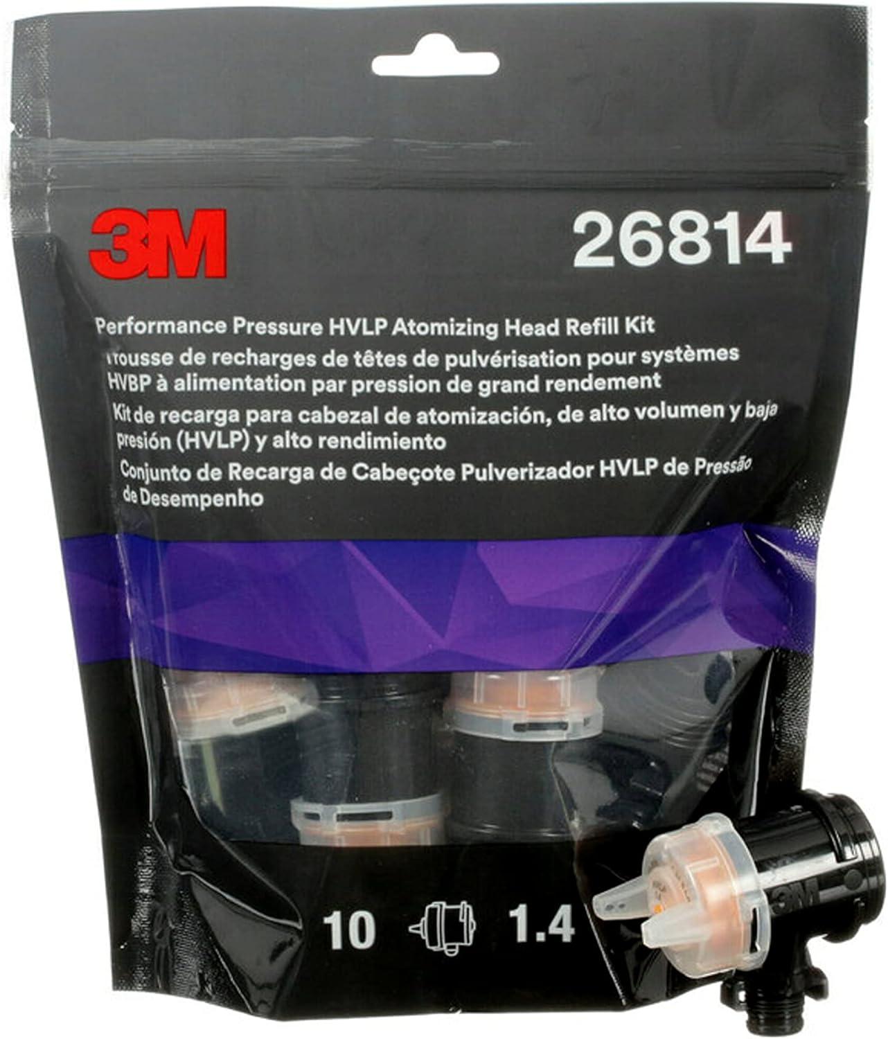 image3M Performance Gravity HVLP Atomizing Head Refill Kit 26714 Size 14 Orange for use Performance Spray Gun PPS 20 Paint Cups 5 PackFeed Type Pressure