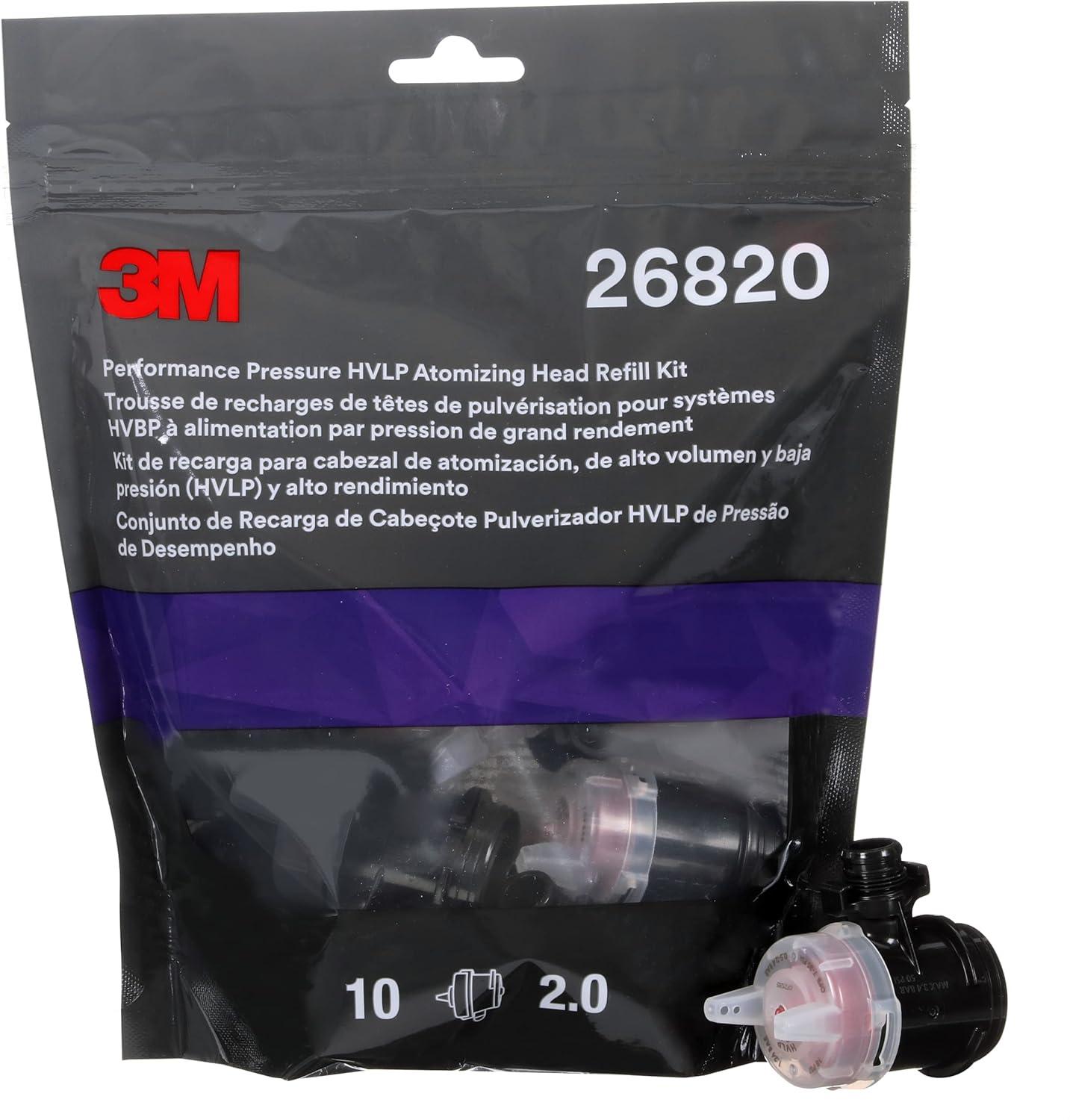 image3M Performance Gravity HVLP Atomizing Head Refill Kit 26714 Size 14 Orange for use Performance Spray Gun PPS 20 Paint Cups 5 PackFeed Type Pressure