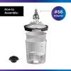 image3M PPS 20 Spray Gun Adapter S35 26130 16 mm Female 15 mm Thread Stretched Connects Select LexAire and Matco Paint Guns to PPS 20 Paint Spray System 1 Pack12 mm Male