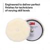 image3M PerfectIt Random Orbital Coarse Wool Compounding Pad 5quot130 mm White 34120 Orbital Pads for Automotive Compounding and Polishing5 130mm