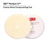 image3M PerfectIt Random Orbital Coarse Wool Compounding Pad 5quot130 mm White 34120 Orbital Pads for Automotive Compounding and Polishing6 150mm