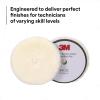 image3M PerfectIt Random Orbital Coarse Wool Compounding Pad 5quot130 mm White 34120 Orbital Pads for Automotive Compounding and Polishing6 150mm