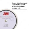 image3M PerfectIt Random Orbital Coarse Wool Compounding Pad 5quot130 mm White 34120 Orbital Pads for Automotive Compounding and Polishing6 150mm