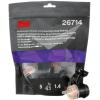 image3M Performance Gravity HVLP Atomizing Head Refill Kit 26714 Size 14 Orange for use Performance Spray Gun PPS 20 Paint Cups 5 PackFeed Type Gravity