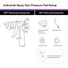 image3M Performance Gravity HVLP Atomizing Head Refill Kit 26714 Size 14 Orange for use Performance Spray Gun PPS 20 Paint Cups 5 PackFeed Type Pressure