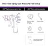 image3M Performance Gravity HVLP Atomizing Head Refill Kit 26714 Size 14 Orange for use Performance Spray Gun PPS 20 Paint Cups 5 PackFeed Type Pressure