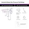 image3M Performance Gravity HVLP Atomizing Head Refill Kit 26714 Size 14 Orange for use Performance Spray Gun PPS 20 Paint Cups 5 PackFeed Type Pressure