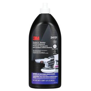 image3M PerfectIt Random Orbital Compound 34131 1 quart Fast Cutting Compound for Automotive Buffing ampamp PolishingQuart