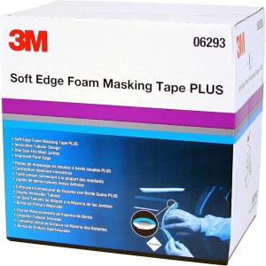 image3M Soft Edge Foam Masking Tape PLUS 06293 Professional Grade Quick and Effective Seal 21 mm x 49 m