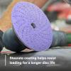 image3M Cubitron II Hookit Purple Clean Sanding Abrasive Disc 31487 6 in 800 Grade Pack of 50 Discs Virtually DustFree High Performance Long Lasting MultiHole Pattern for Automotive Sanding