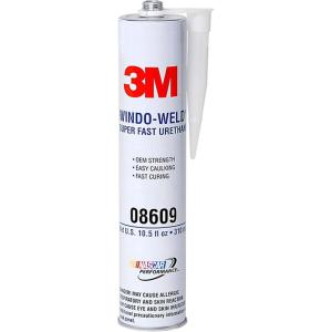 image3M 08609 WindowWeld Super Fast Urethane Black Cartridge  105 fl ozBlack