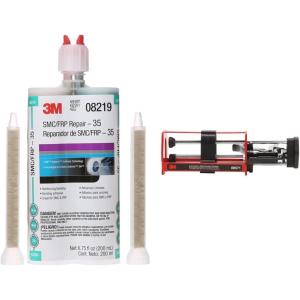image3M SMCFiberglass Repair Adhesive35 08219 Green 200 mL Cartridge  3M Manual Cartridge Applicator 08571 Accurately Dispense Materials 200 ml