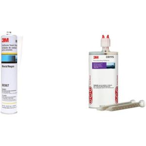 image3M Urethane Seam Sealer 08367 High Solids Permanently Flexible 310 mL105 fl oz Cartridge  3M Panel Bonding Adhesive 08115 OEM Recommended TwoPart Epoxy 200 ml675 fl oz Cartridge