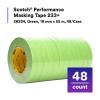 image3M Scotch Performance Masking Tape 233 26334 Green 18 mm x 55 mm Flexible Moisture Resistant Premium Paper Backing 48 RollsCase of 48