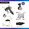 image3M Performance Spray Gun HO KitHigh OutputIncludes Materials to Spray HighViscosity CoatingsGelcoatPPS 20 HO Pressure Cup50 PPS 20 CupsLidsampampLinersHO Conversion Packampamp20 Atomizing Heads