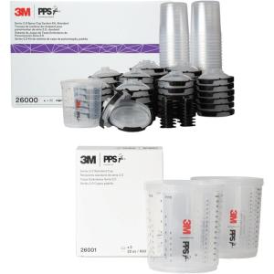 image3M 26000 PPS 20 Spray Gun Cup Lids and Liners Kit PPS 20 Spray Gun Cups 2 Pack22 oz Standard