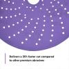 image3M Cubitron II Hookit Clean Sanding Abrasive Disc 31483 6 in 320 Grade Pack of 50 Discs Virtually DustFree High Performance Long Lasting MultiHole Pattern Feather Edging Stock Removal6 in