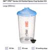 image3M PPS Series 20 Vented Spray Cup Kit Large 26164 Ready to Use Vented Cup Includes 321 fl oz Cup Lids with a 125 Micron Filter Built in for Easytouse for Automotive321 Ounces