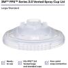image3M PPS Series 20 Vented Spray Cup Lids 26265 for LargeStandard Size with 200 Micron Filters for Automotive Paint Cars Furniture House and MoreLargeStandard