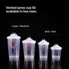 image3M PPS Series 20 Vented Spray Cup Lids 26265 for LargeStandard Size with 200 Micron Filters for Automotive Paint Cars Furniture House and MoreLargeStandard
