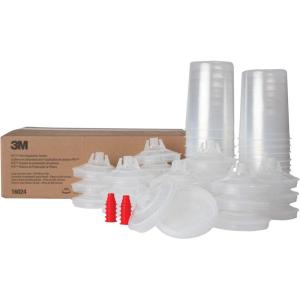 image3M PPS Original Series Paint Spray Gun Cup Lids and Liners Kit Large 28 oz 200micron Filter Use w Paint Gun for Cars Furniture Home 25 Disposable Lids and Liners 10 Sealing Plugs Factory