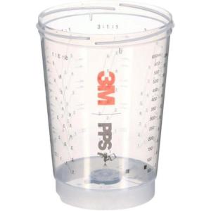 image3M PPS Series 20 Vented Spray Cups 135 fl oz 26362 Midi Ready to use to Mix and Spray for Automotive Paint Cars Furniture House and More 50 Cups Per PackStandard