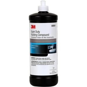 image3M Super Duty Rubbing Compound 05954 1 qt 32 fl oz946 mL Contains No Waxes or Silicones