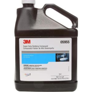 image3M Super Duty Rubbing Compound 05955 1 gal 106 lb Removes Oxidation Contains No Waxes or Silicones3M Super Duty Rubbing Compound
