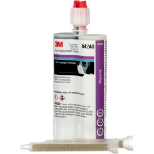 image3M SemiRigid Plastic Repair 04240 Strong Adhesion Long Lasting Fast Curing Dual Syringe 200 mL Cartridge