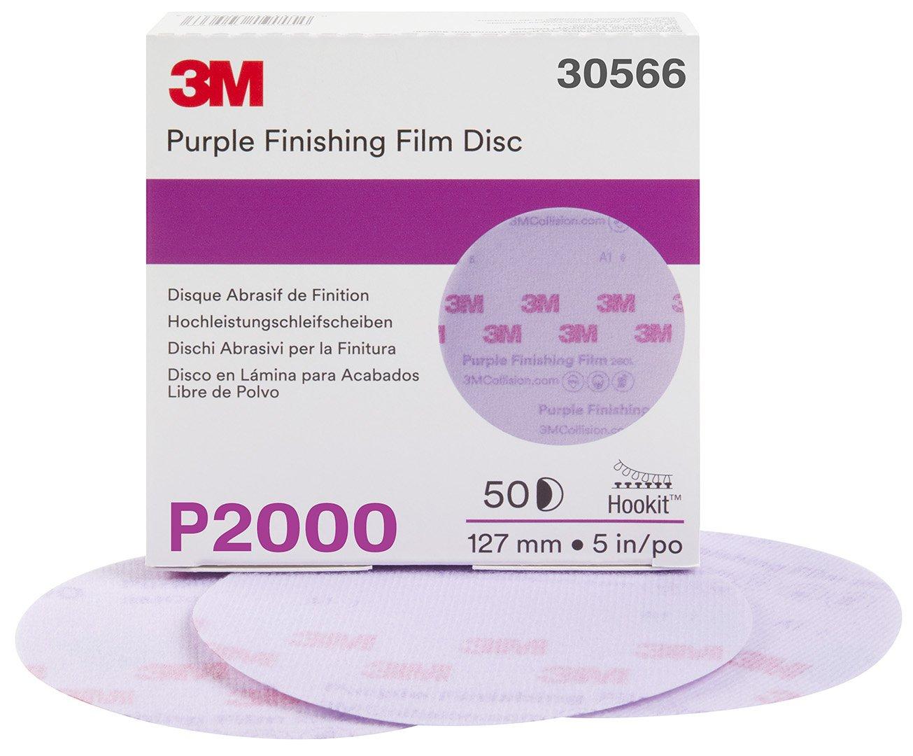 image3M 30371 Hookit Purple 3quot P600 Grit Finishing Film Disc5