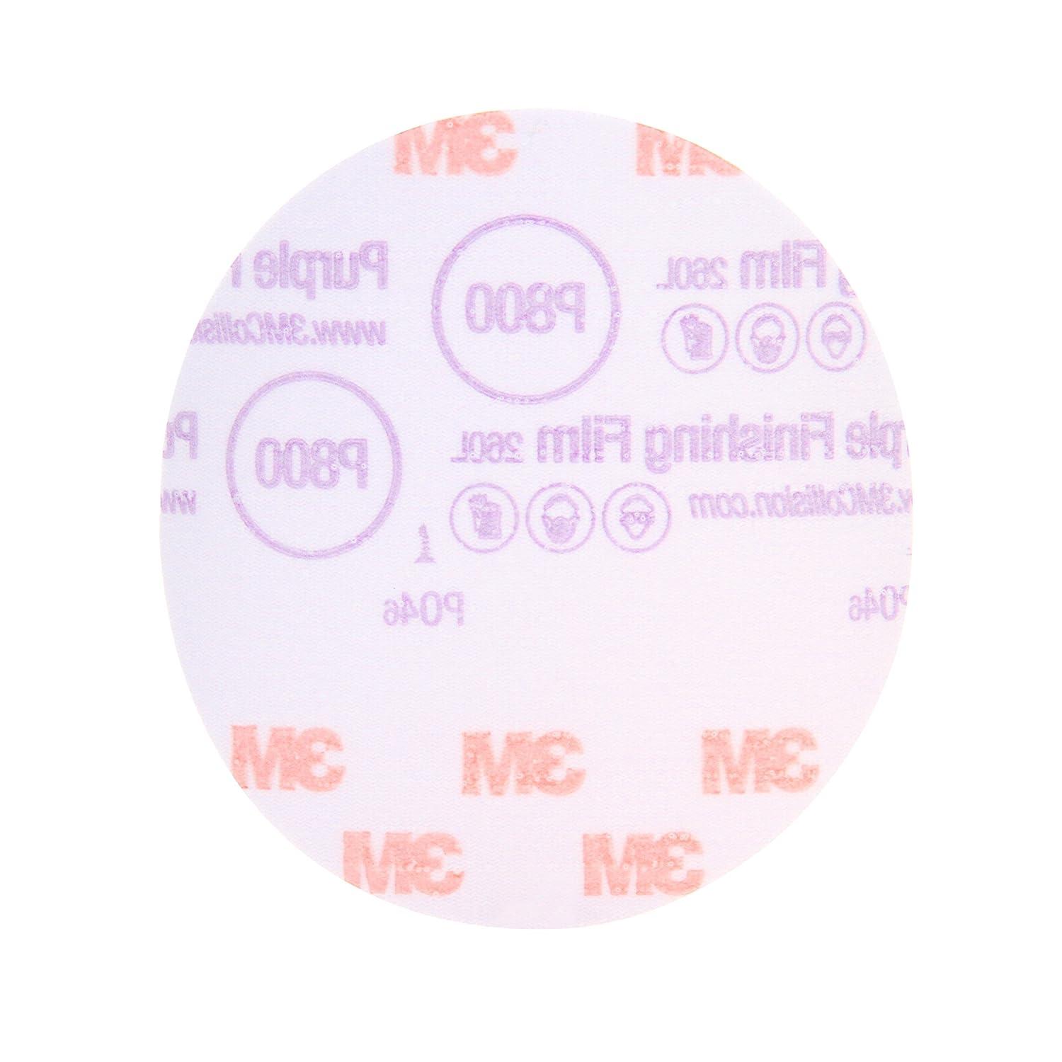 image3M 30371 Hookit Purple 3quot P600 Grit Finishing Film Disc5