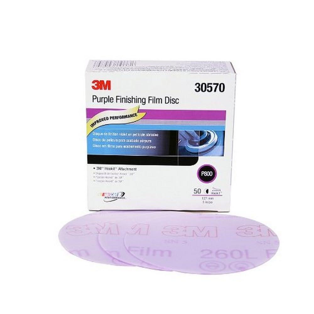 image3M 30371 Hookit Purple 3quot P600 Grit Finishing Film Disc5