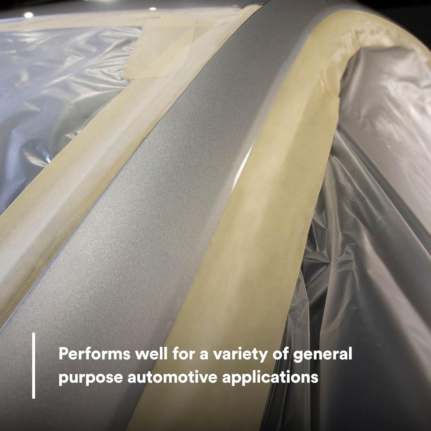 image3M Automotive Masking Tape 2308 06548 Crepe Backed Easy Adhesive Minimal Residue 48 mm x 55 m 24Case36 mm x 55 m