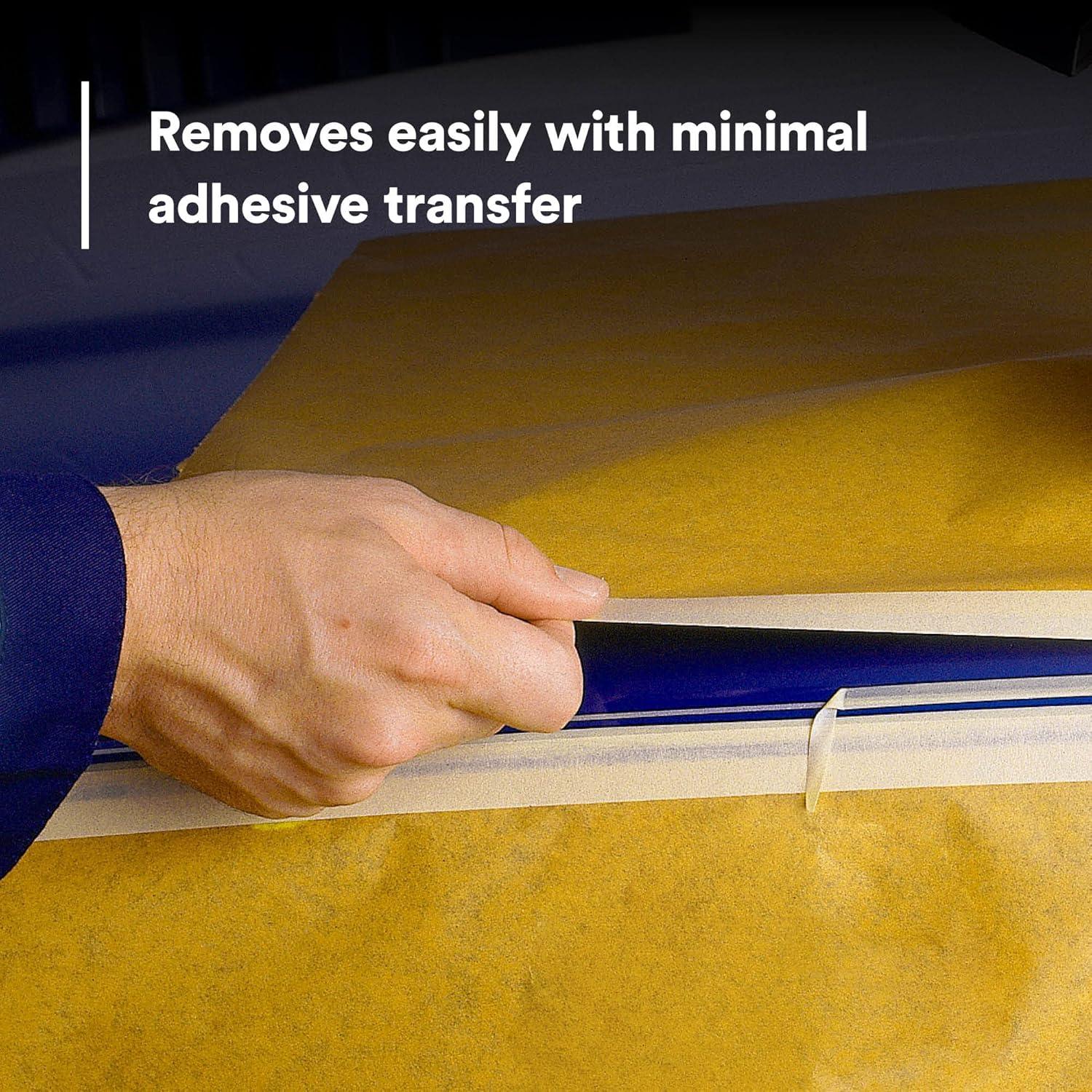 image3M Automotive Masking Tape 2308 06548 Crepe Backed Easy Adhesive Minimal Residue 48 mm x 55 m 24Case48 mm x 55 m