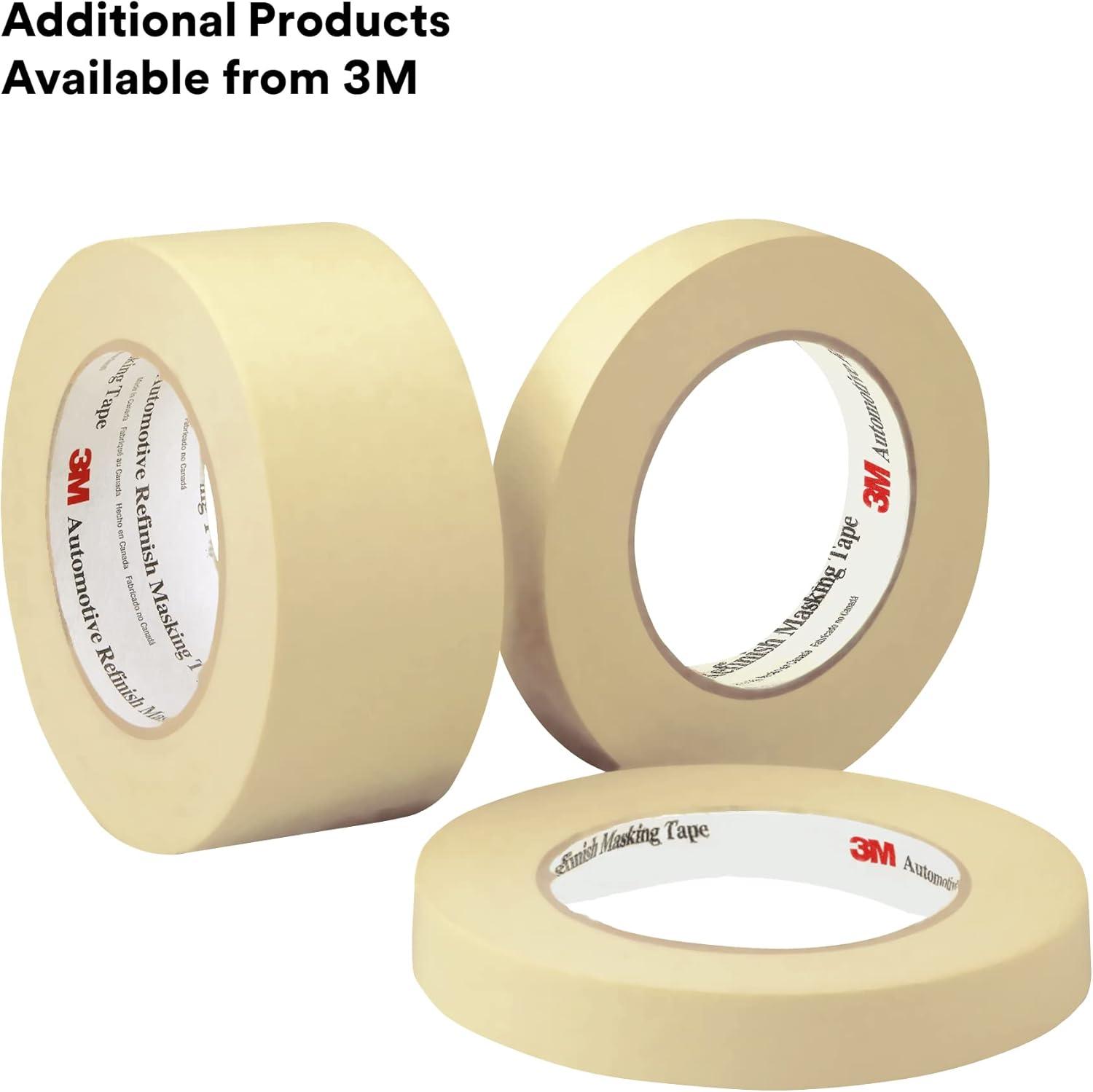 image3M Automotive Masking Tape 2308 06548 Crepe Backed Easy Adhesive Minimal Residue 48 mm x 55 m 24Case48 mm x 55 m
