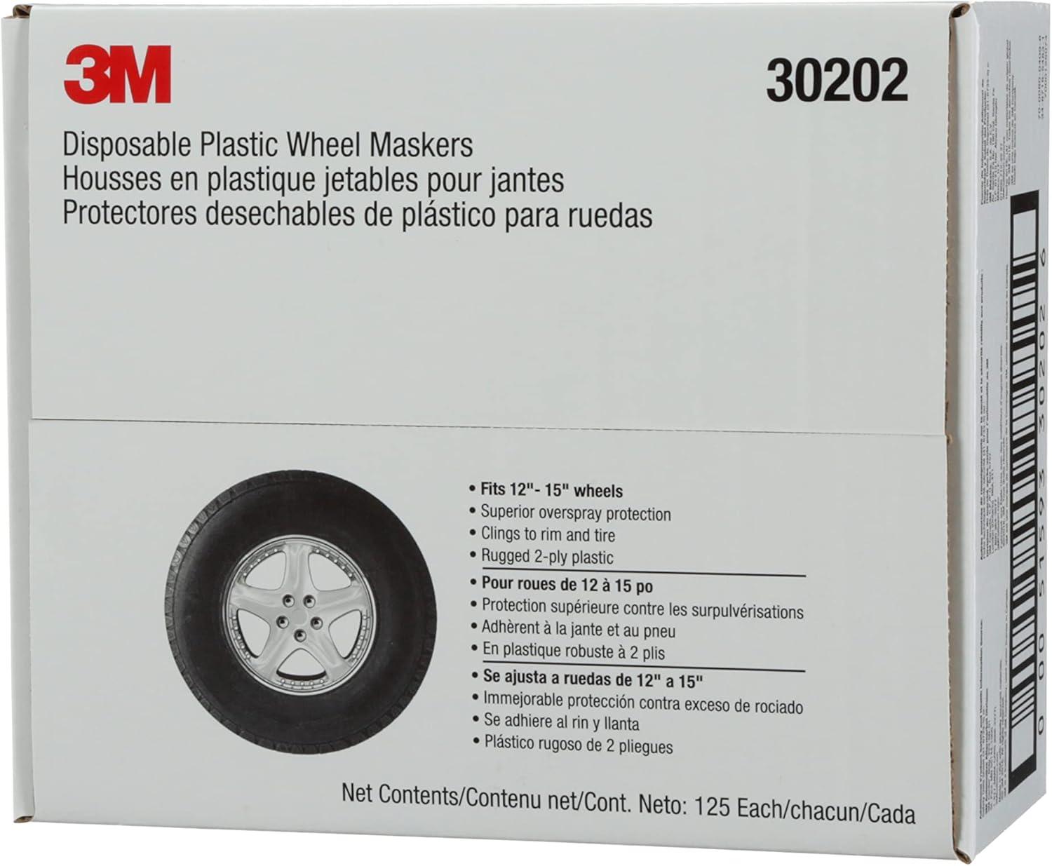 image3M Disposable Plastic Wheel Maskers 30204 XLarge 125 per box 1 box per case1215 in