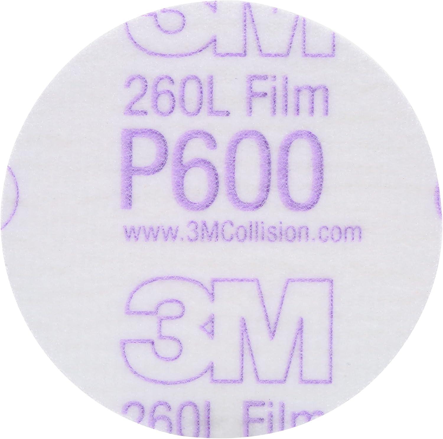 image3M Hookit Finishing Film Abrasive Disc 00971 6 in 600 Grade 100 Pack Clear Coat Sanding Paint Finishing Defect Removal Tear Resistant3