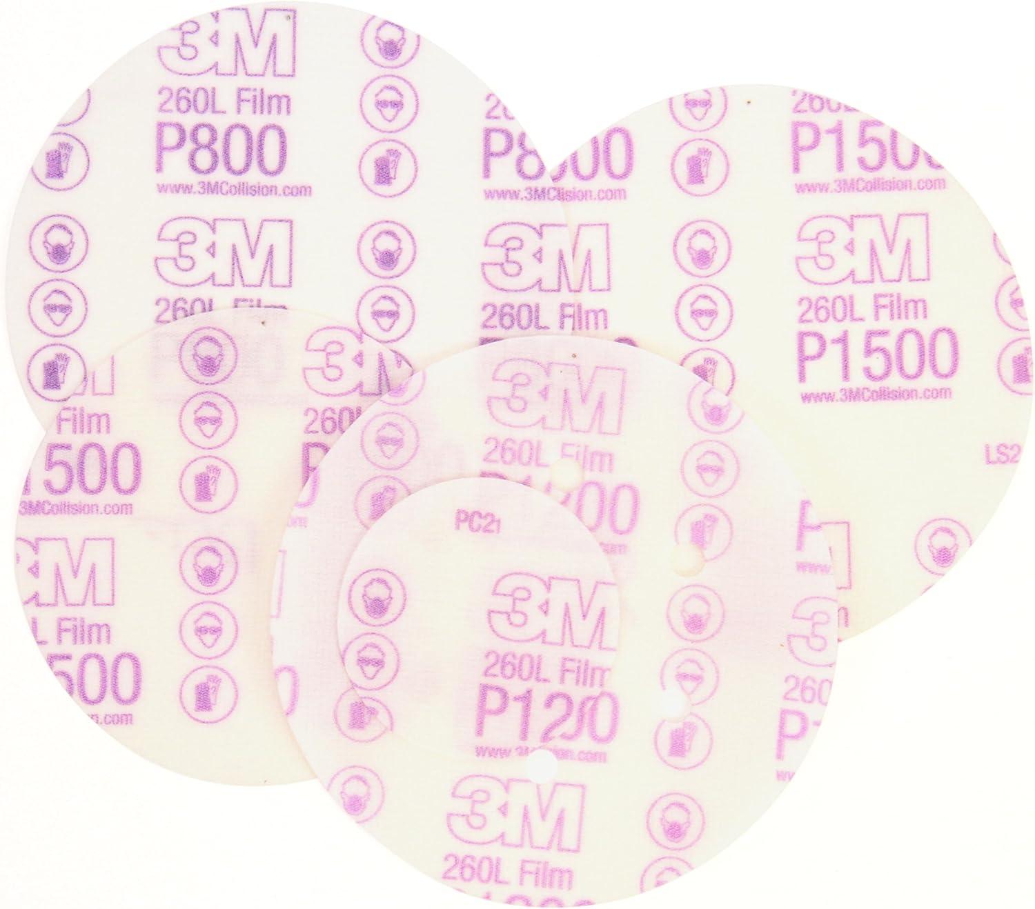 image3M Hookit Finishing Film Abrasive Disc 00971 6 in 600 Grade 100 Pack Clear Coat Sanding Paint Finishing Defect Removal Tear Resistant3