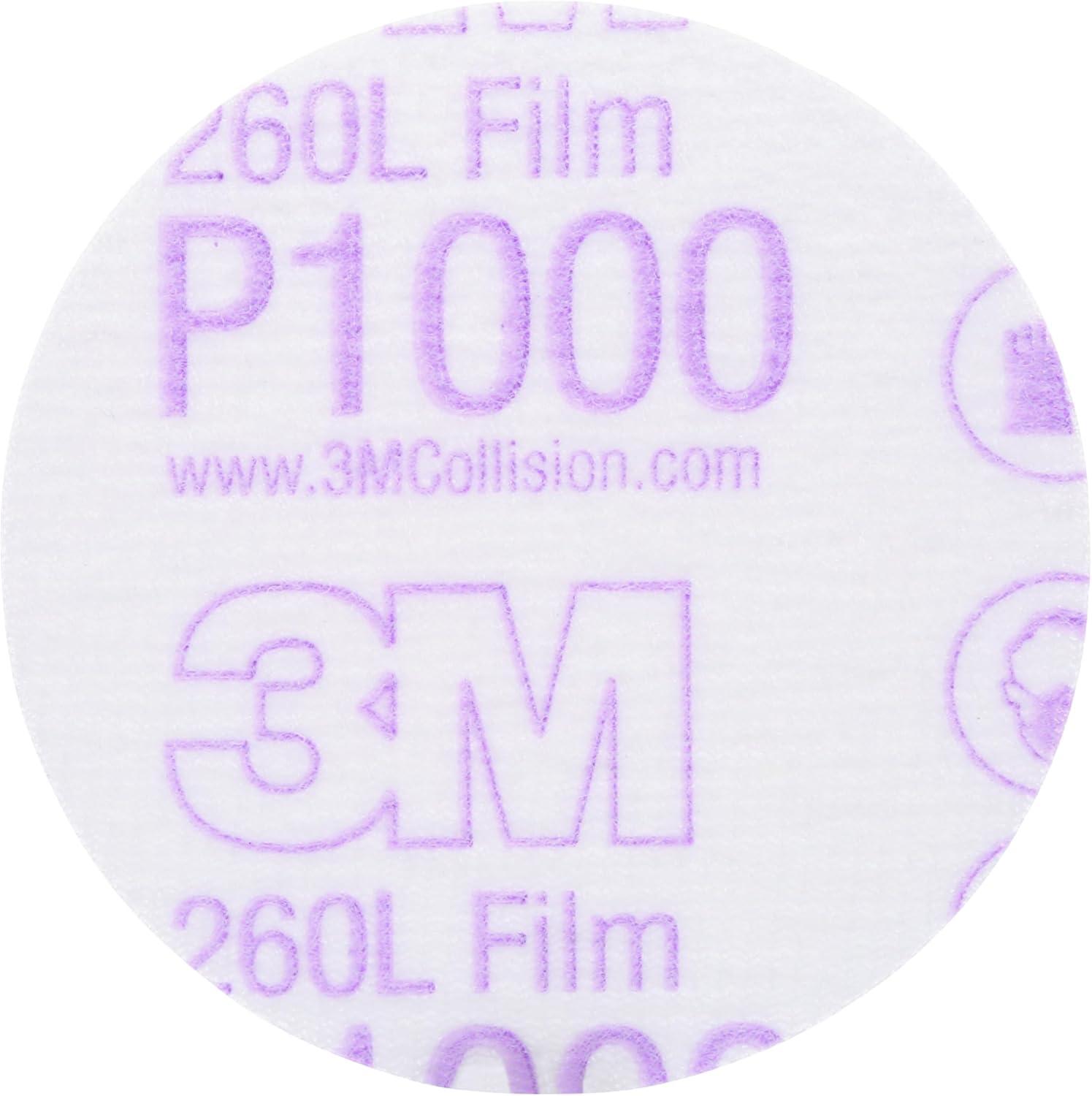 image3M Hookit Finishing Film Abrasive Disc 00971 6 in 600 Grade 100 Pack Clear Coat Sanding Paint Finishing Defect Removal Tear Resistant3