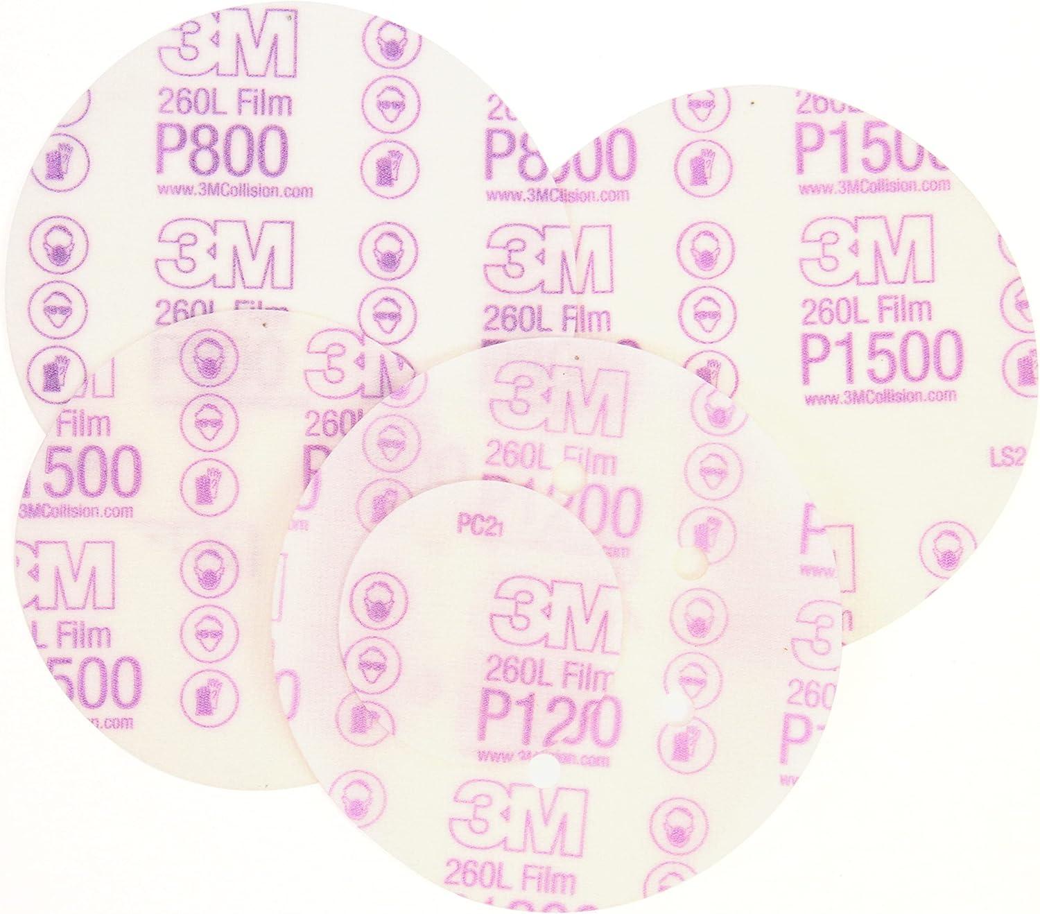 image3M Hookit Finishing Film Abrasive Disc 00971 6 in 600 Grade 100 Pack Clear Coat Sanding Paint Finishing Defect Removal Tear Resistant3