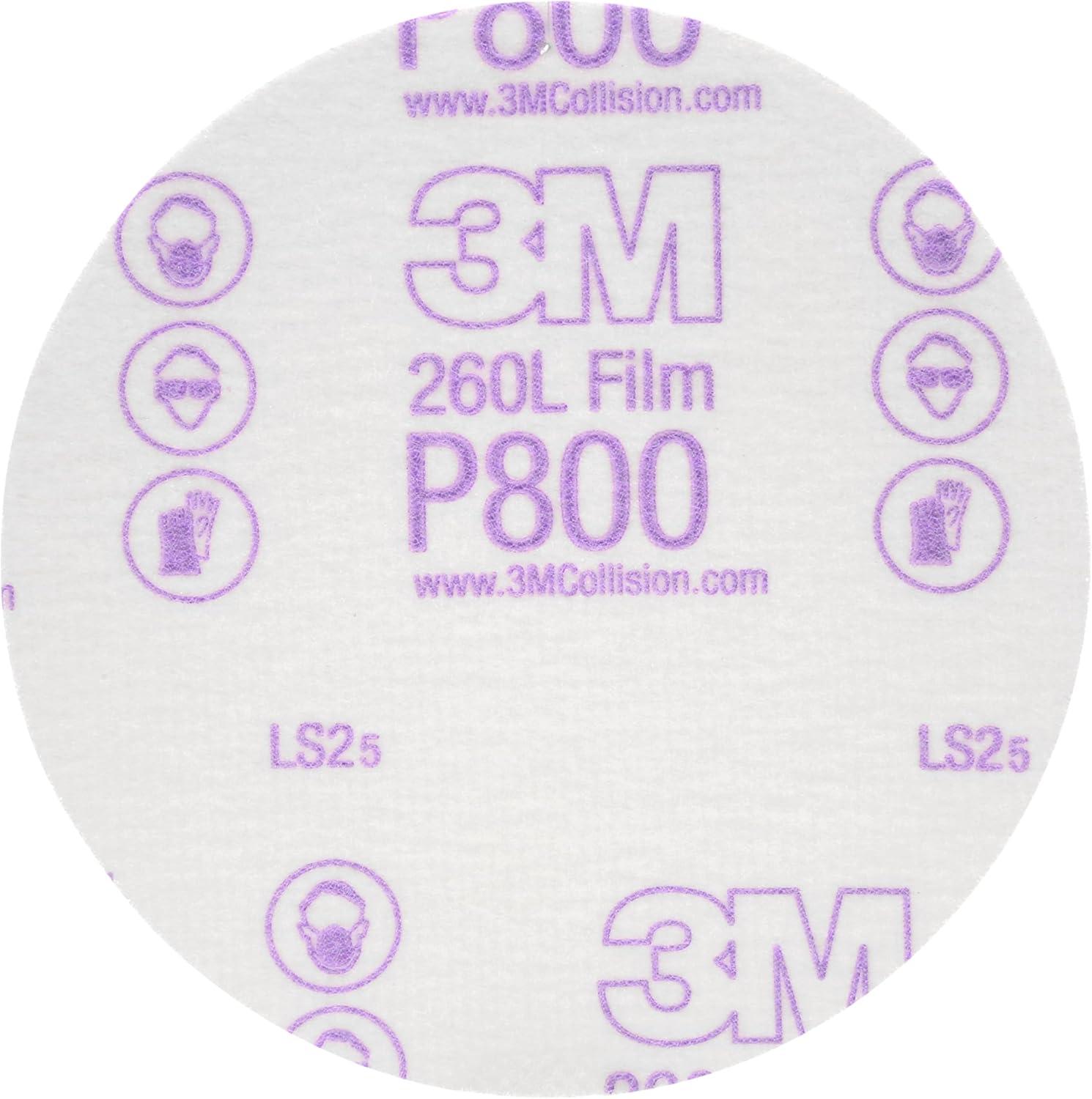 image3M Hookit Finishing Film Abrasive Disc 00971 6 in 600 Grade 100 Pack Clear Coat Sanding Paint Finishing Defect Removal Tear Resistant5