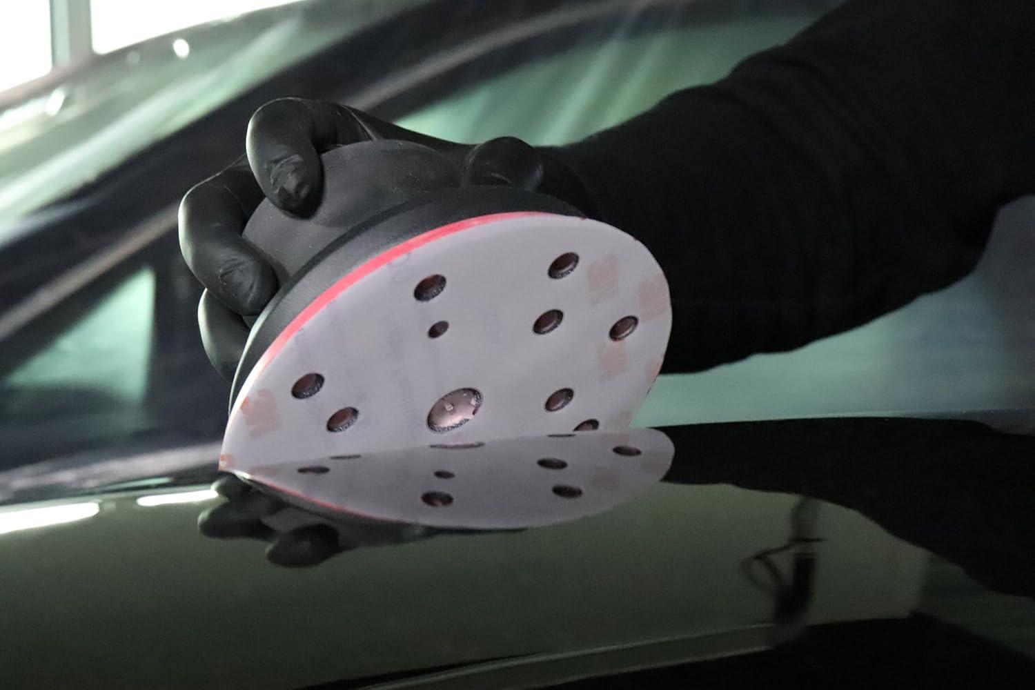 image3M Hookit Finishing Film Abrasive Disc 00971 6 in 600 Grade 100 Pack Clear Coat Sanding Paint Finishing Defect Removal Tear Resistant5