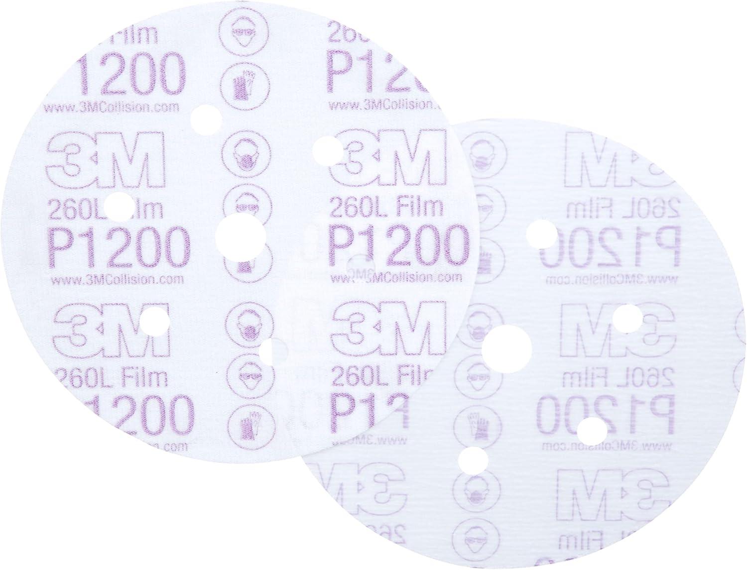 image3M Hookit Finishing Film Abrasive Disc 00971 6 in 600 Grade 100 Pack Clear Coat Sanding Paint Finishing Defect Removal Tear Resistant6