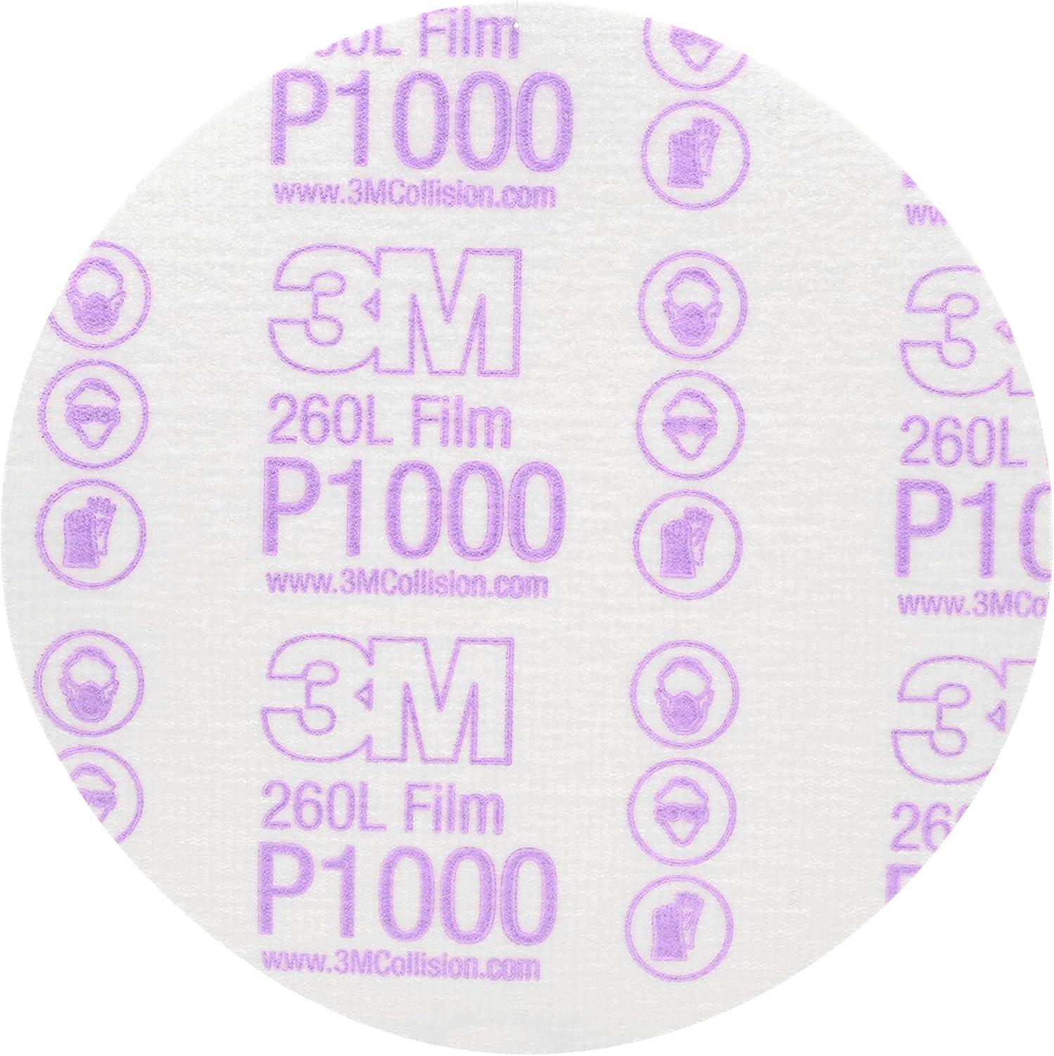 image3M Hookit Finishing Film Abrasive Disc 00971 6 in 600 Grade 100 Pack Clear Coat Sanding Paint Finishing Defect Removal Tear Resistant6