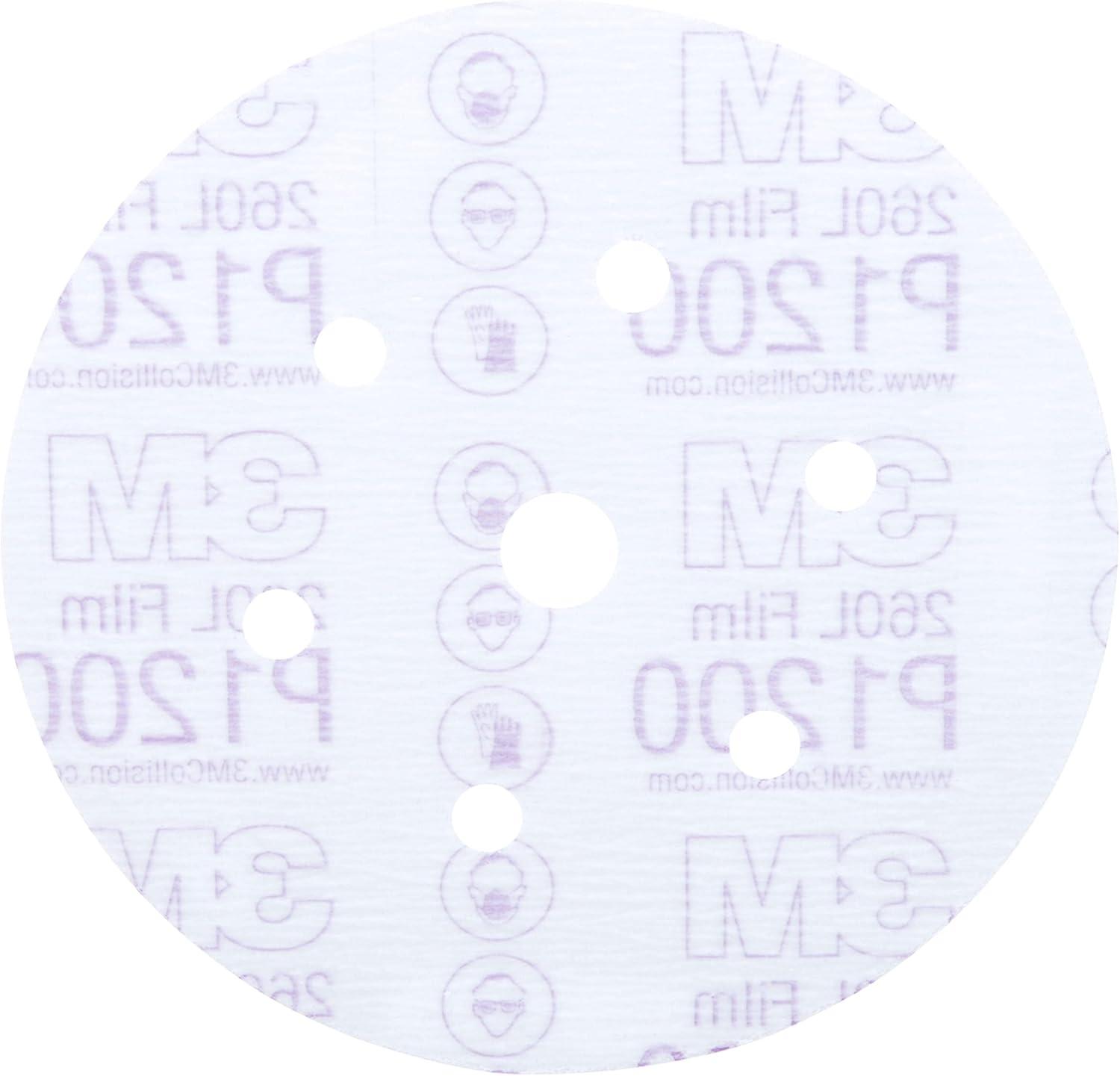 image3M Hookit Finishing Film Abrasive Disc 00971 6 in 600 Grade 100 Pack Clear Coat Sanding Paint Finishing Defect Removal Tear Resistant6