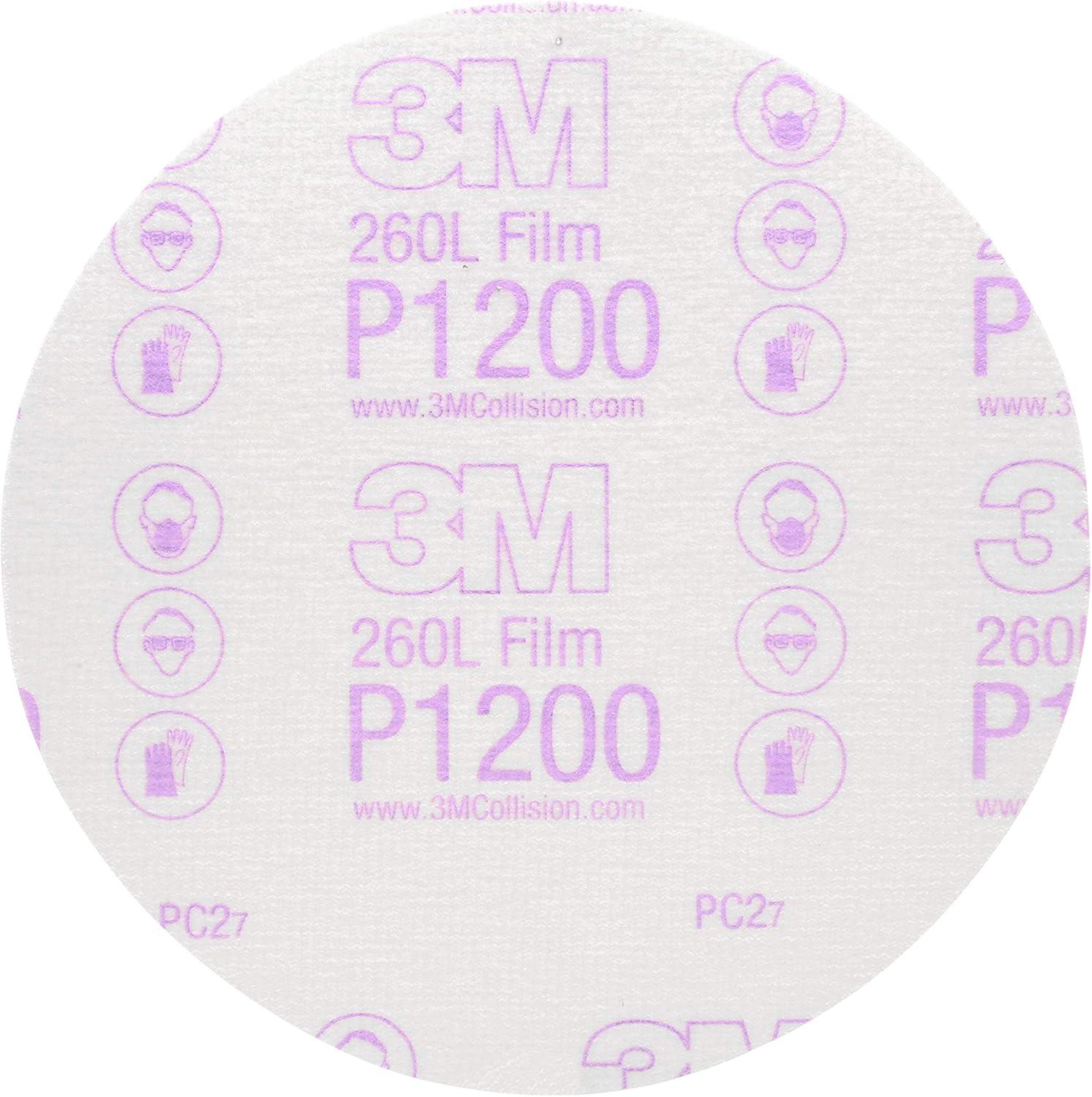 image3M Hookit Finishing Film Abrasive Disc 00971 6 in 600 Grade 100 Pack Clear Coat Sanding Paint Finishing Defect Removal Tear Resistant6